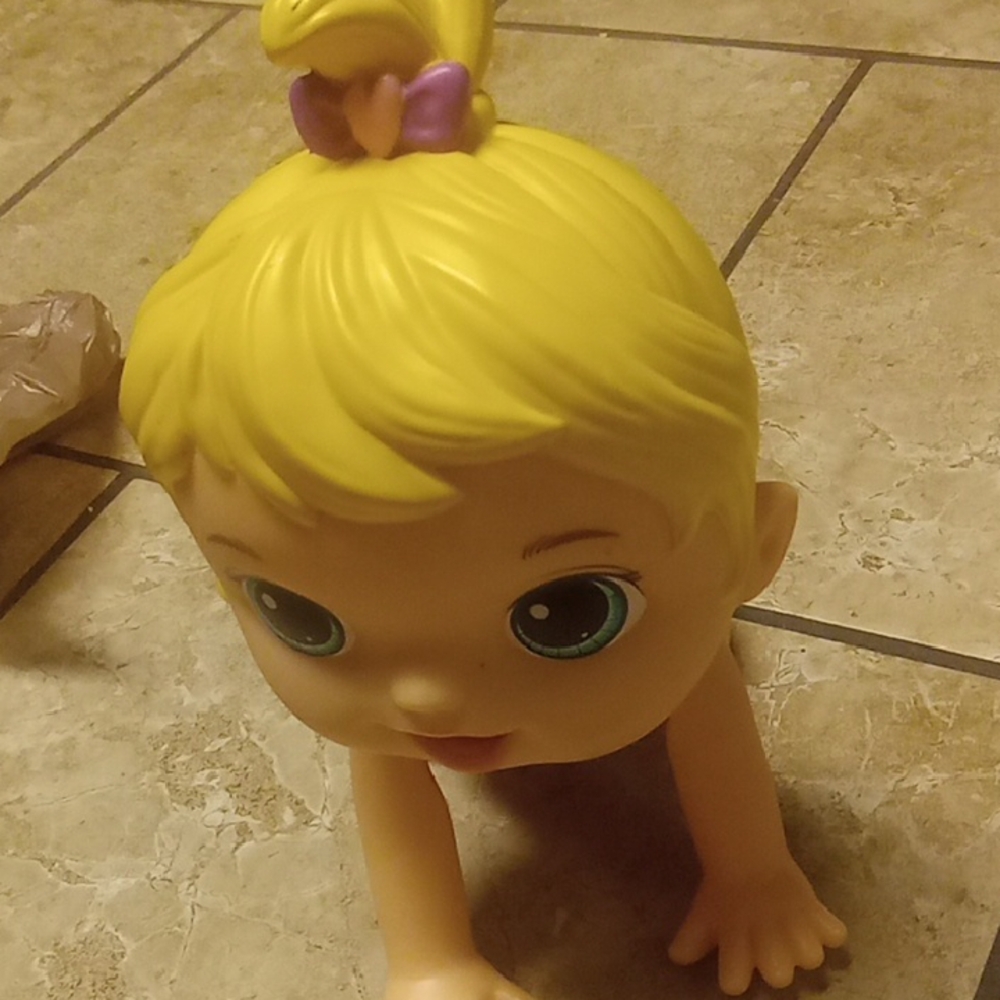 Yellow and Blue Crawling Doll Toy